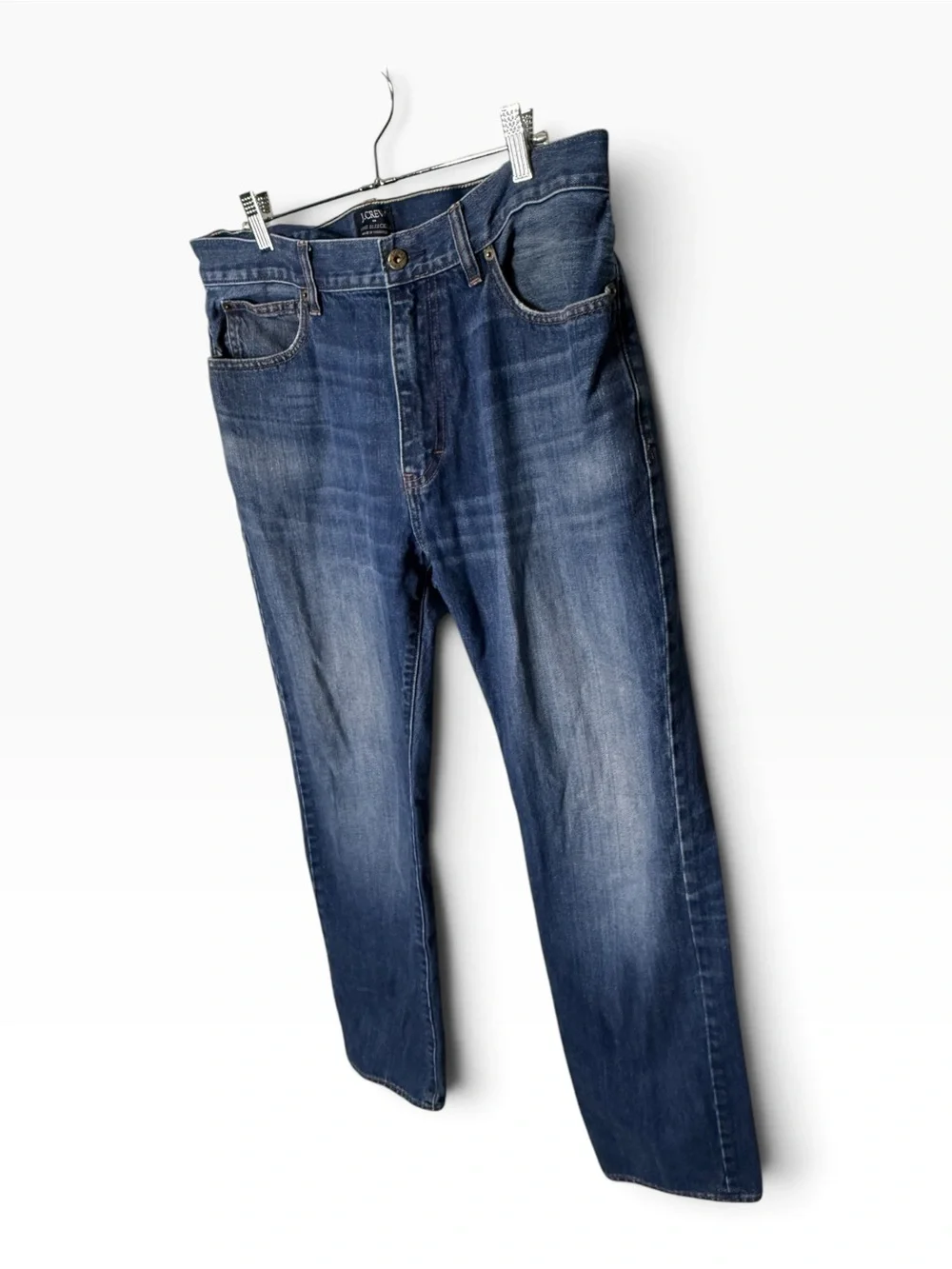 J.Crew The Bleecker Blue Mens Jeans Size 34x31 Slim Straight Denim